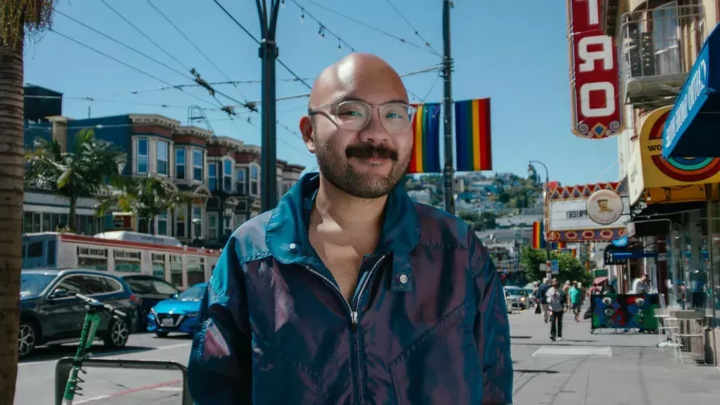 Josh Decolognon, Castro resident and host of KQED's "No Crumbs"